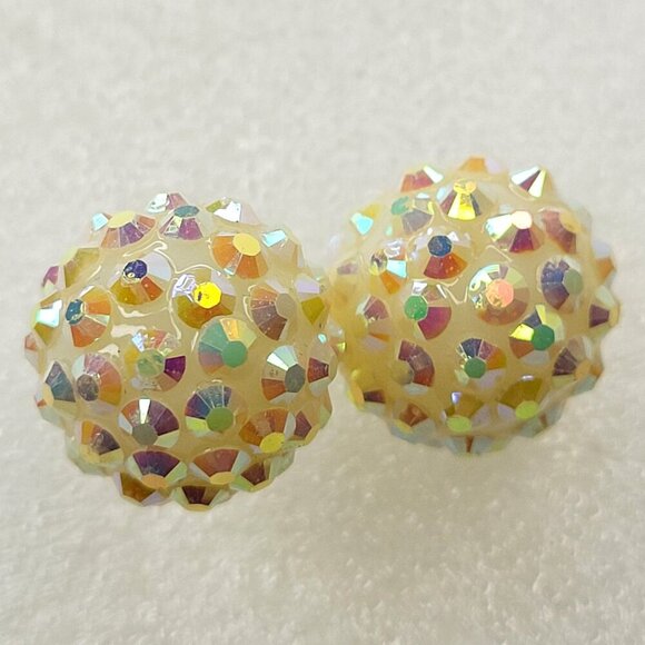 Sparkling Dome Rhinestone Earrings - Picture 4 of 9